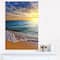 Designart - Layers of Colors on Sunrise Beach - Seascape Canvas Art Print